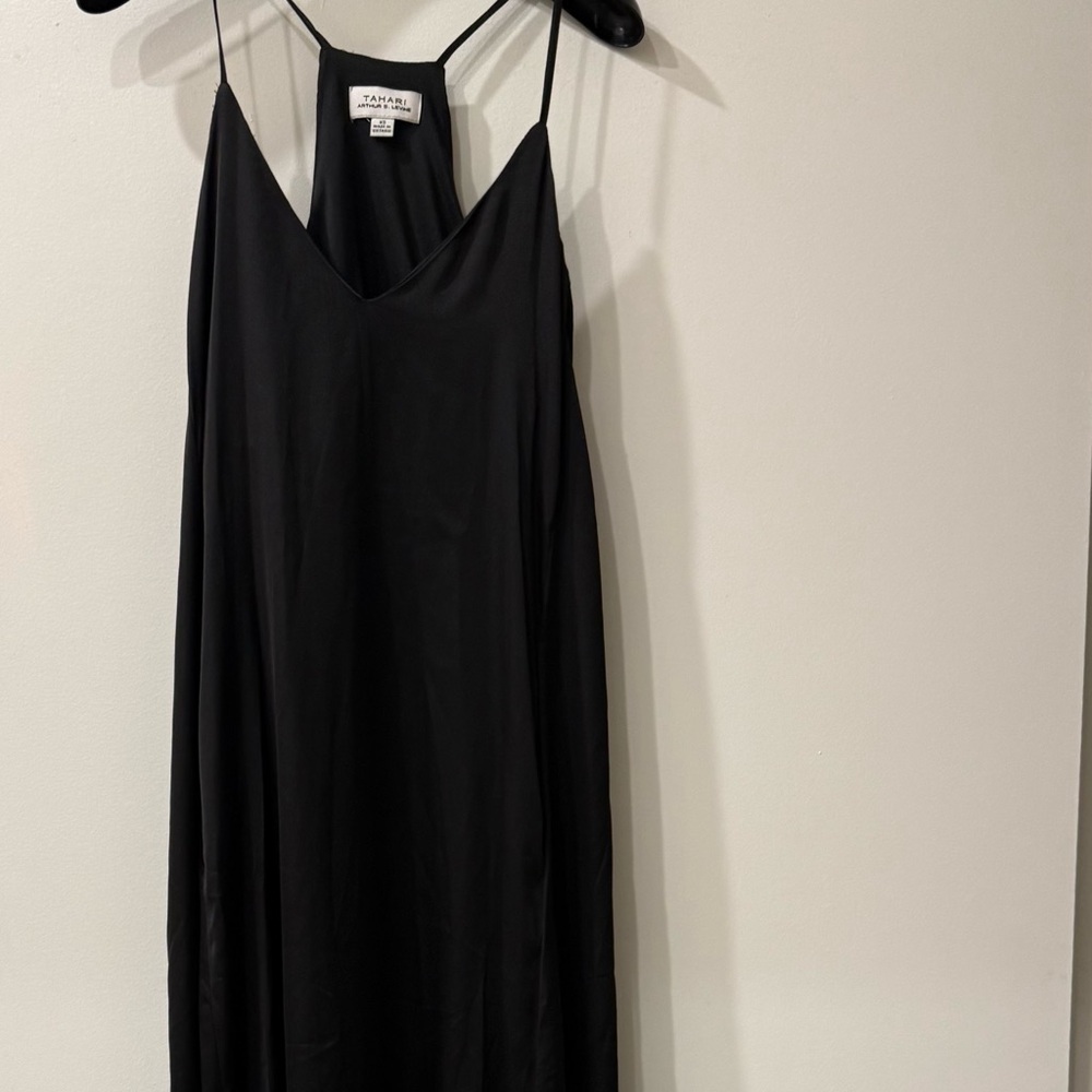 Tahari ASL | Black Maxi Slip Dress | Size XS